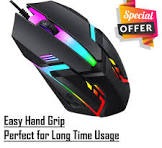 12-Key Mechanical Mouse 12800DPI Ergonomic Wired Mouse RGB Lighting Modes Mice